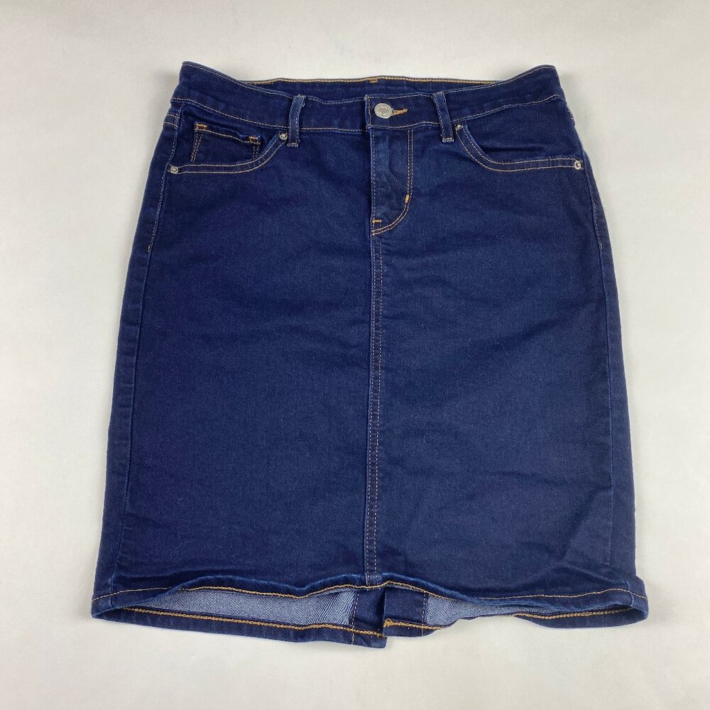 Levi's‎ Denim Skirt Women's Size 25 Dark Wash Jean Skirt